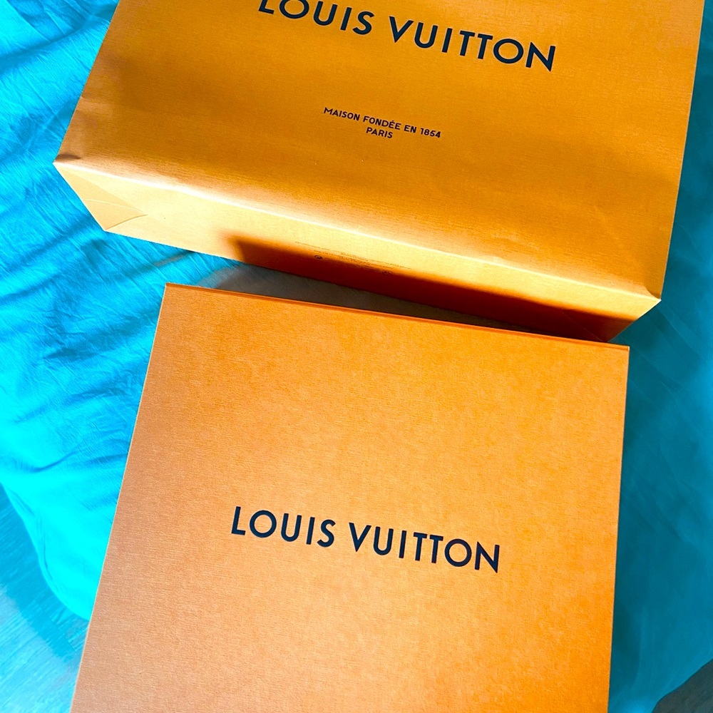 A large LV carry bag and box. Original. No wear tear.